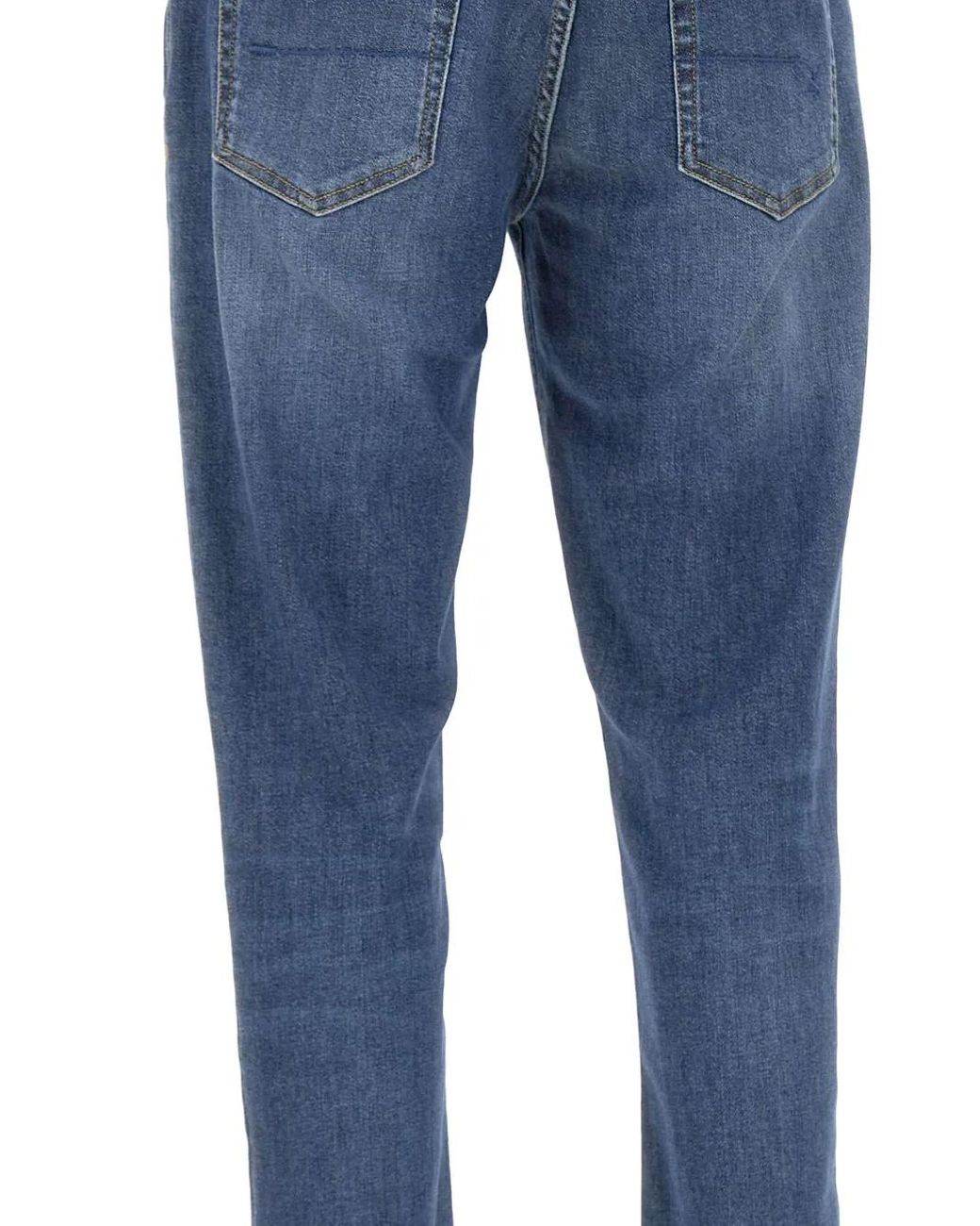 Re-hash Blue Rubens B Five-Pockets Jeans for men