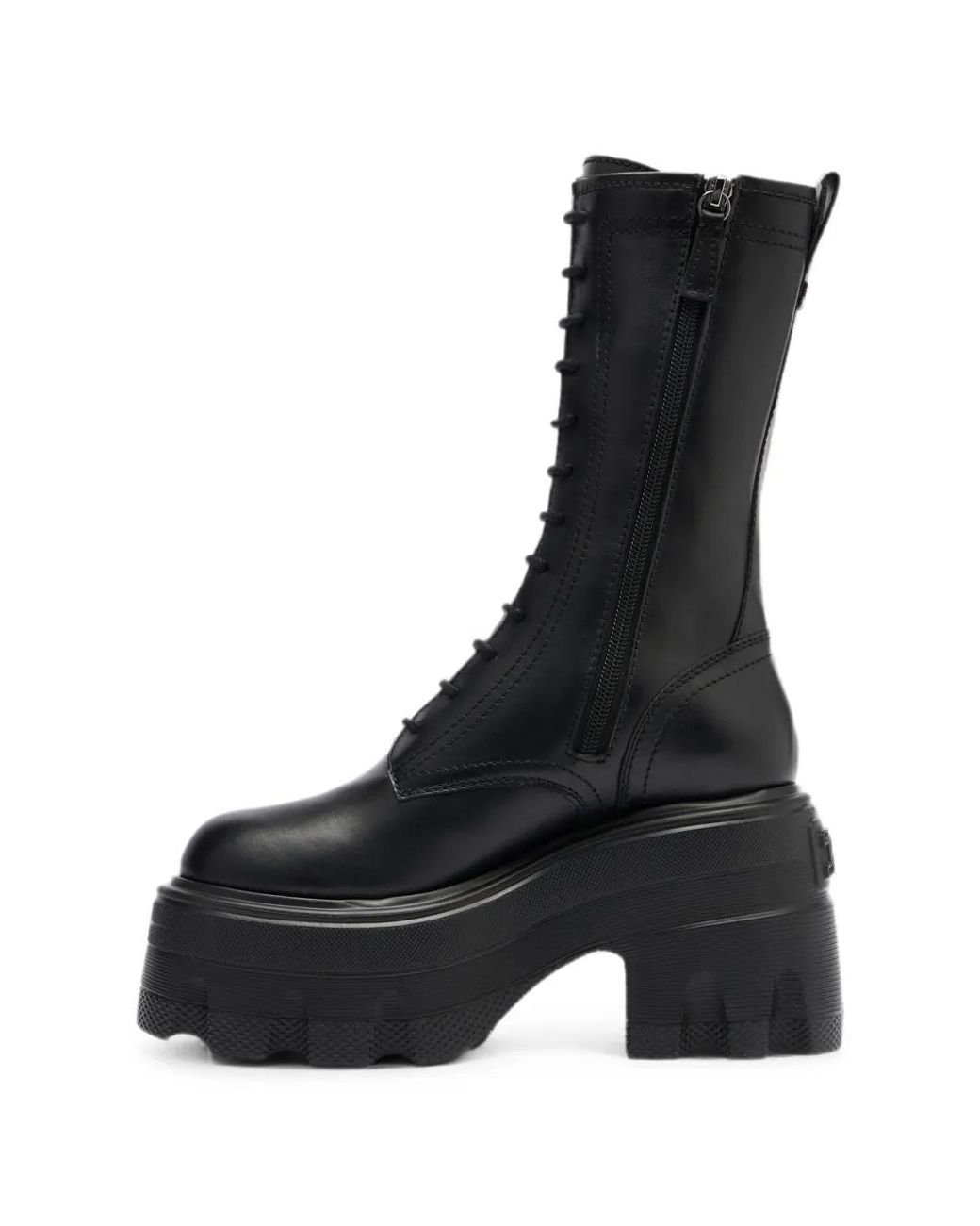 Casadei Black Maxxxi Leather Biker Boots