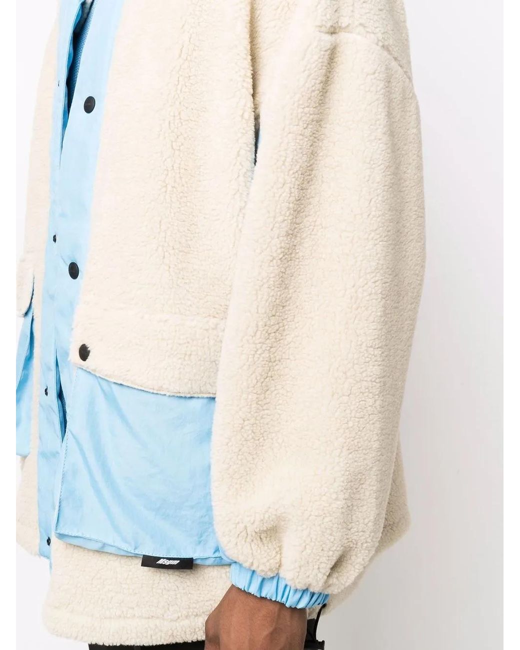 Veste Réversible À Design Texturé MSGM pour homme en coloris Blue