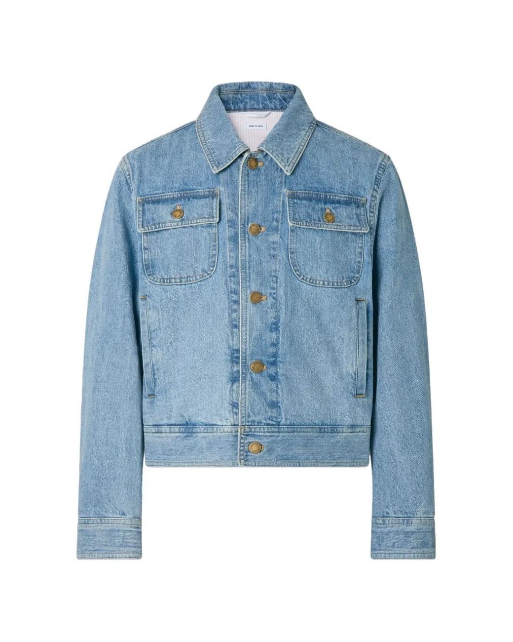 Thom Browne Blue Selvedge Denim Backstrap Utility Jacket for men