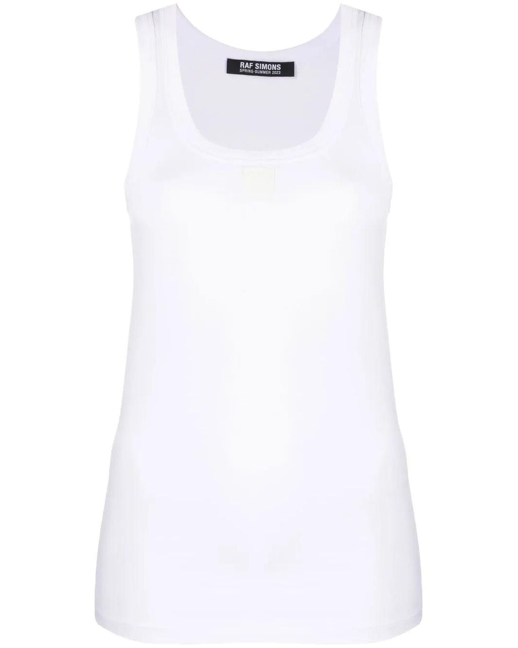 Débardeur À Patch Logo Raf Simons en coloris White