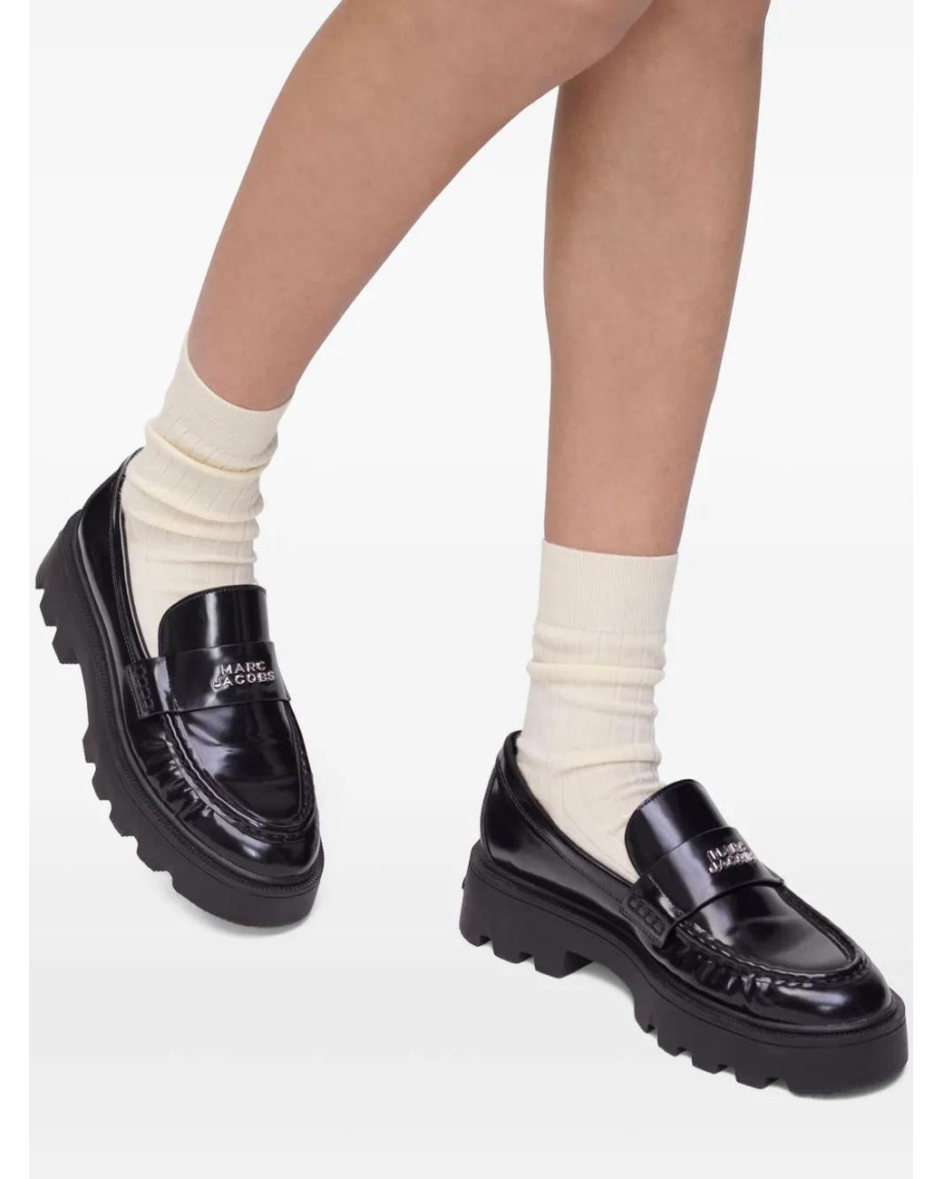 Marc Jacobs Black Die Frankie Loafers