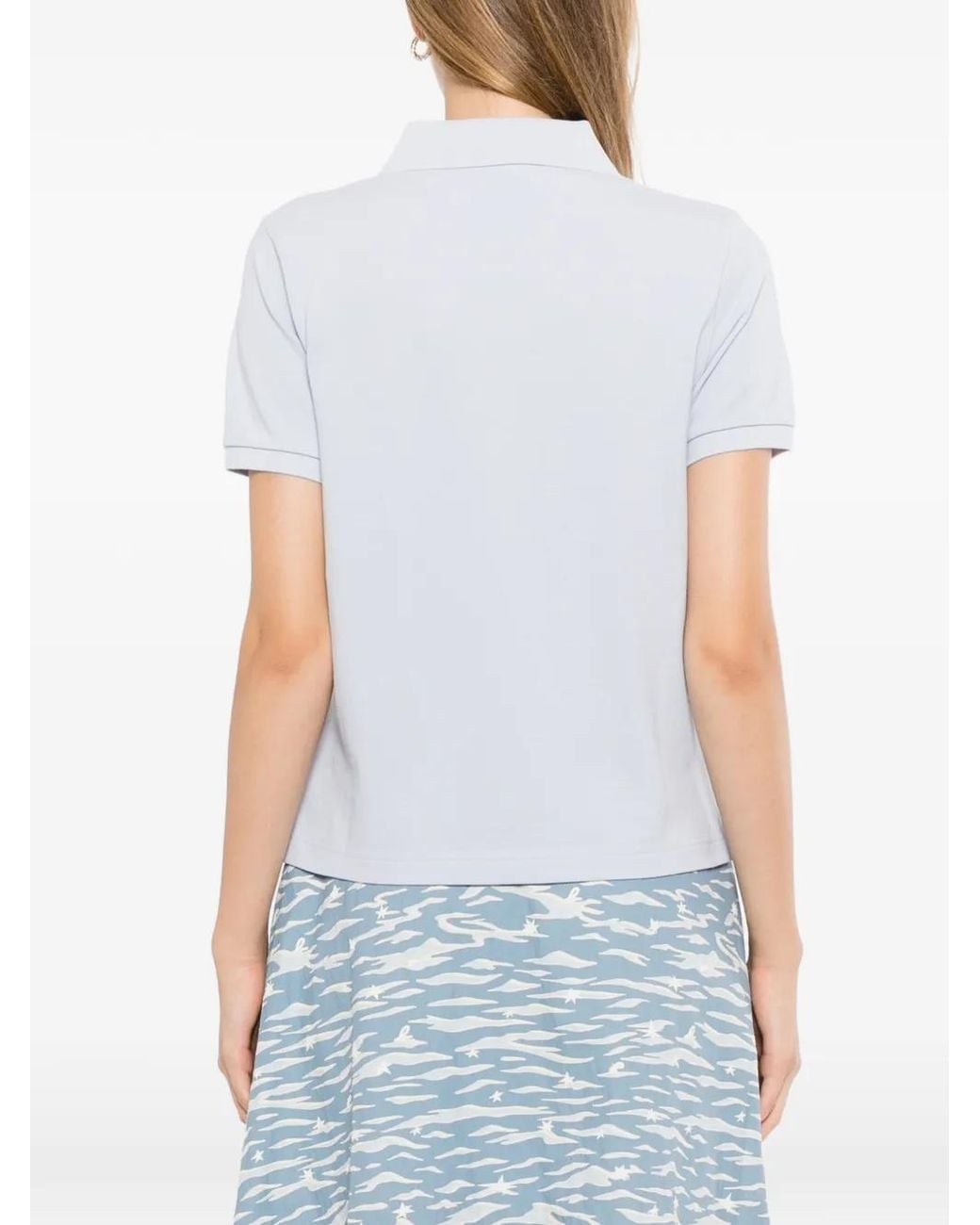 SPORT b. by agnès b. White Logo-Embroidered Polo Shirt
