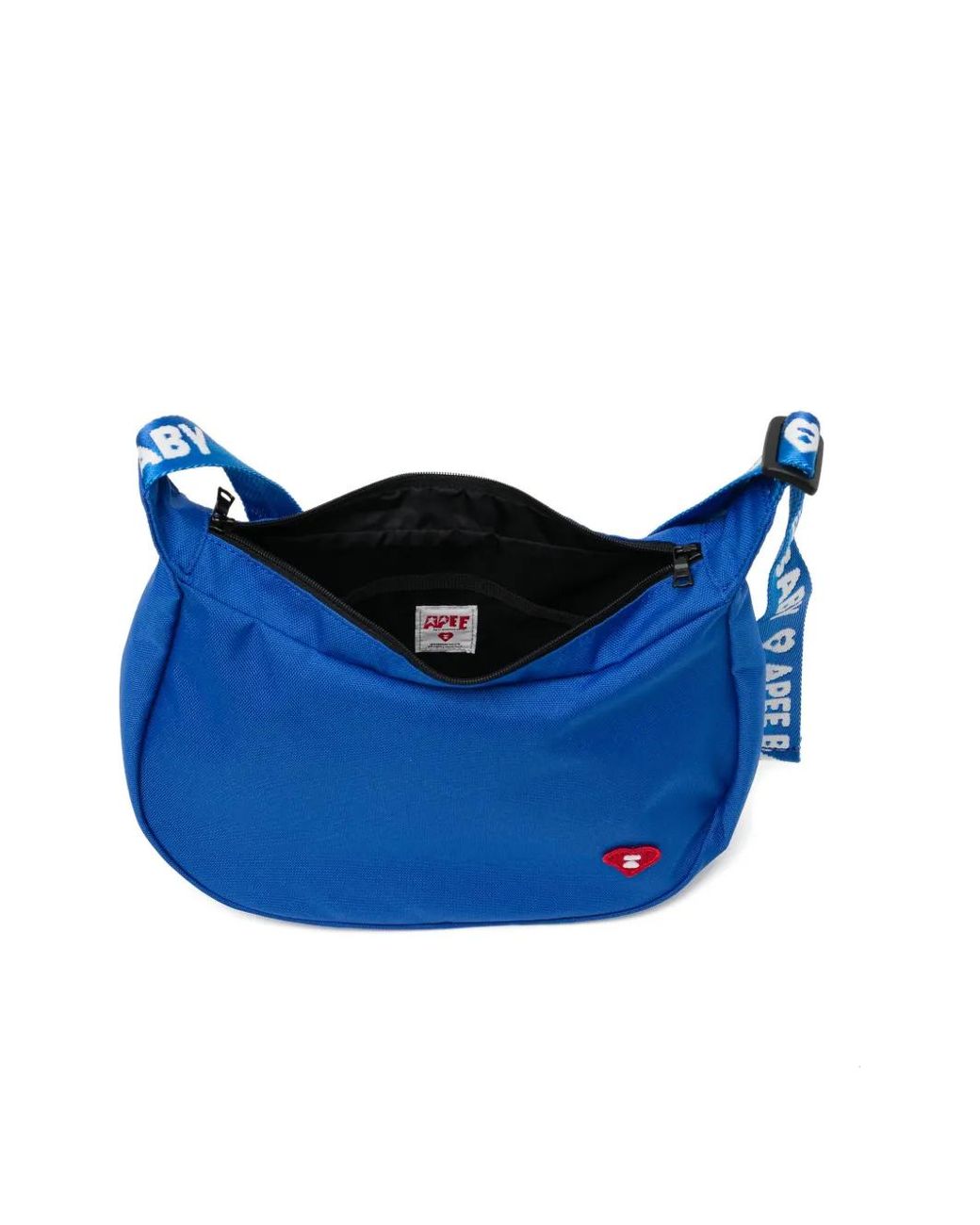 AAPE BY A BATHING AP Blue Heart-Patch Shoulder Bag