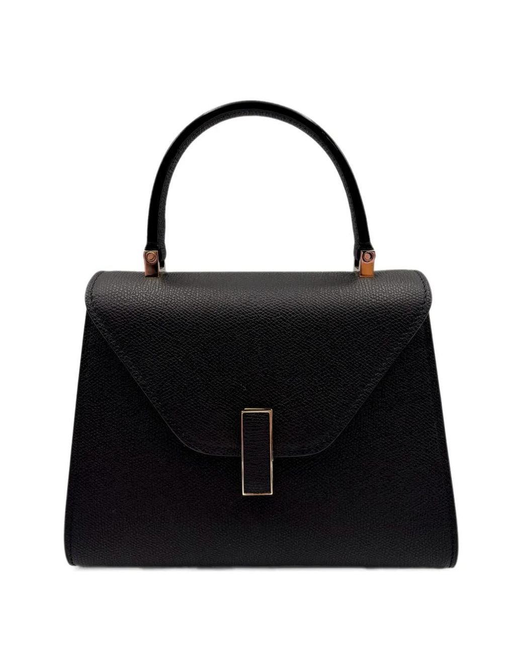 Valextra Black Mini Iside Two-Way Tote Bag