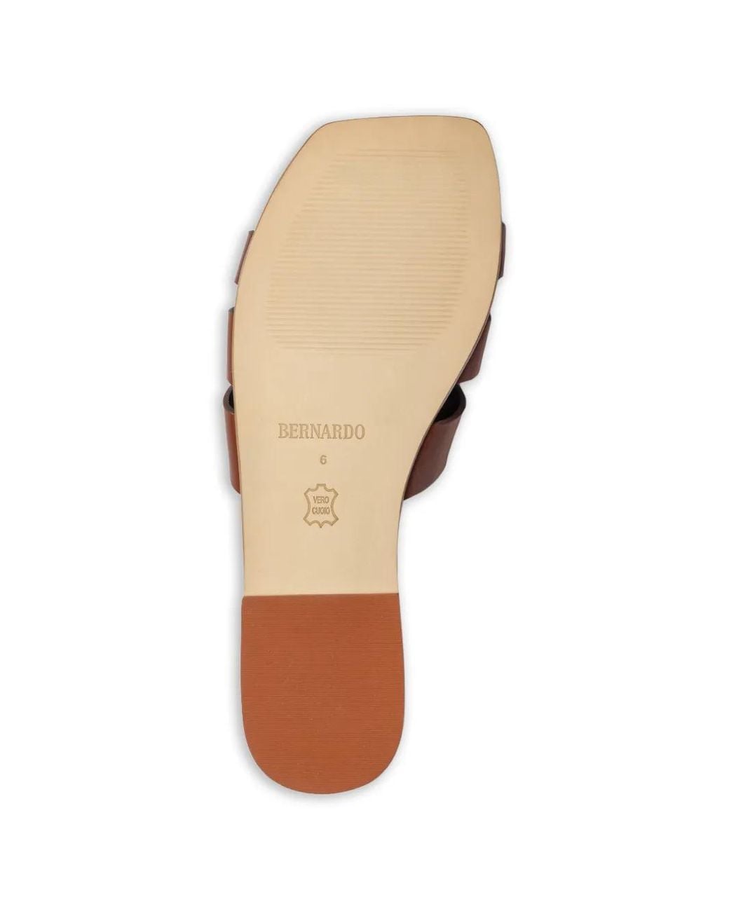 Bernardo Brown Oxford Woven Flat Sandals