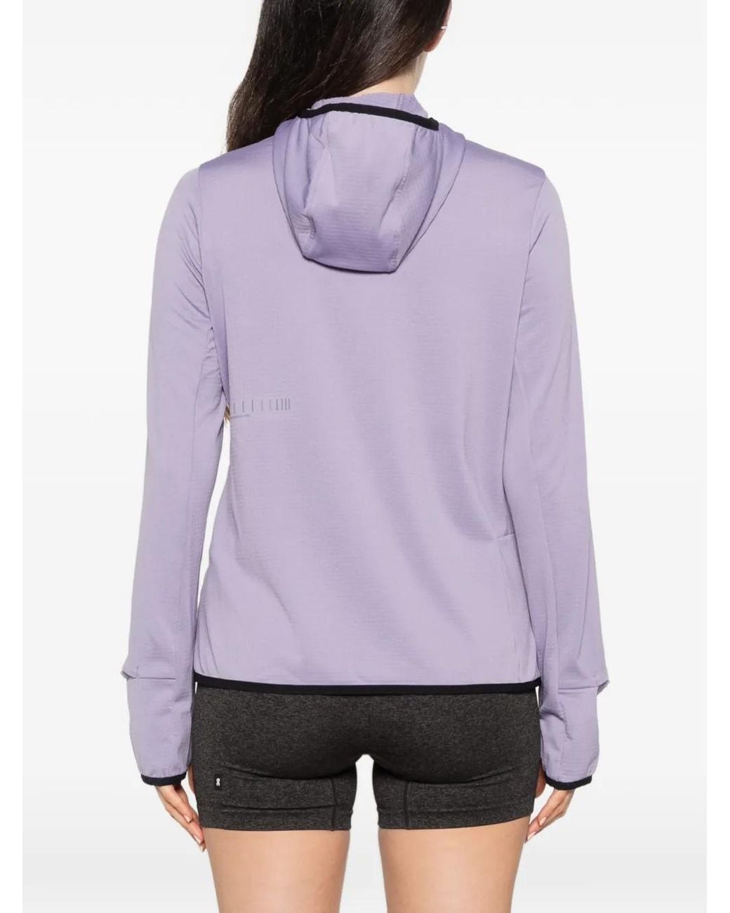 On Shoes Purple Climate Zip-Up Track Jacket
