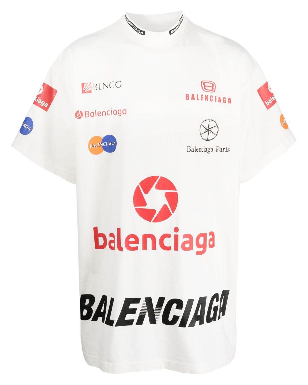 Balenciaga Top League T-shirt in White for Men | Lyst Balenciaga Top League T-shirt in White for Men | Lyst