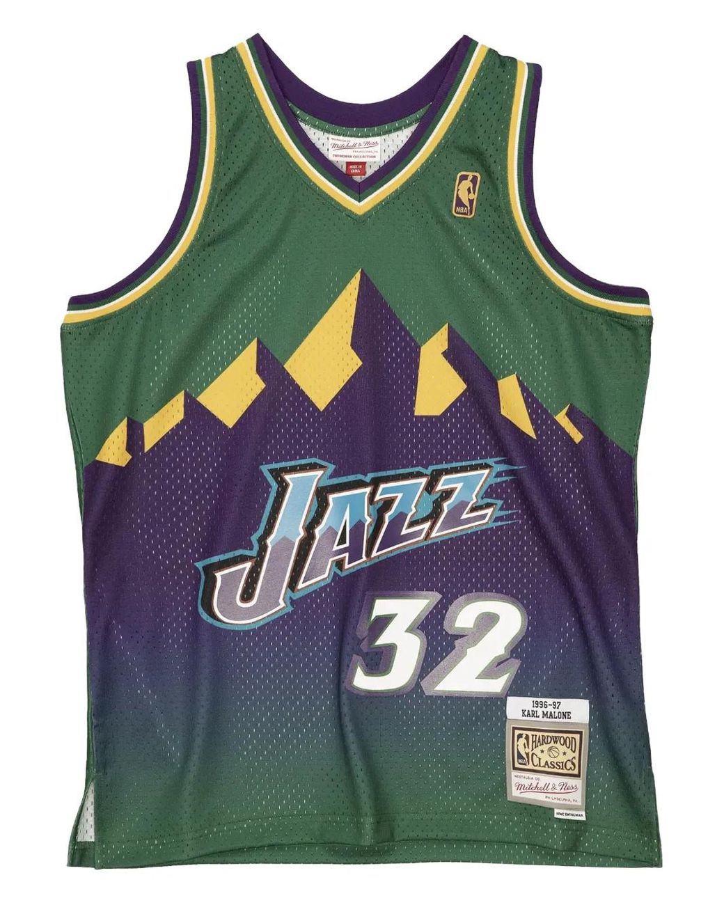 Mitchell & Ness Green X Nba Utah Jazz 1996 Karl Malone Reload Swingman Tank Top for men