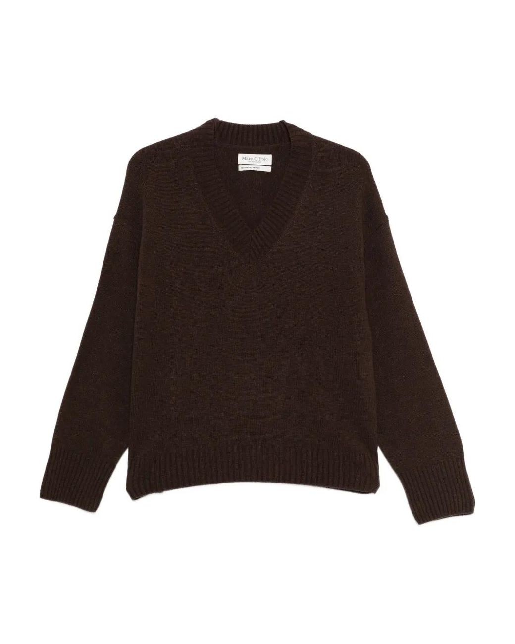 Marc O' Polo Brown V-Neck Sweater