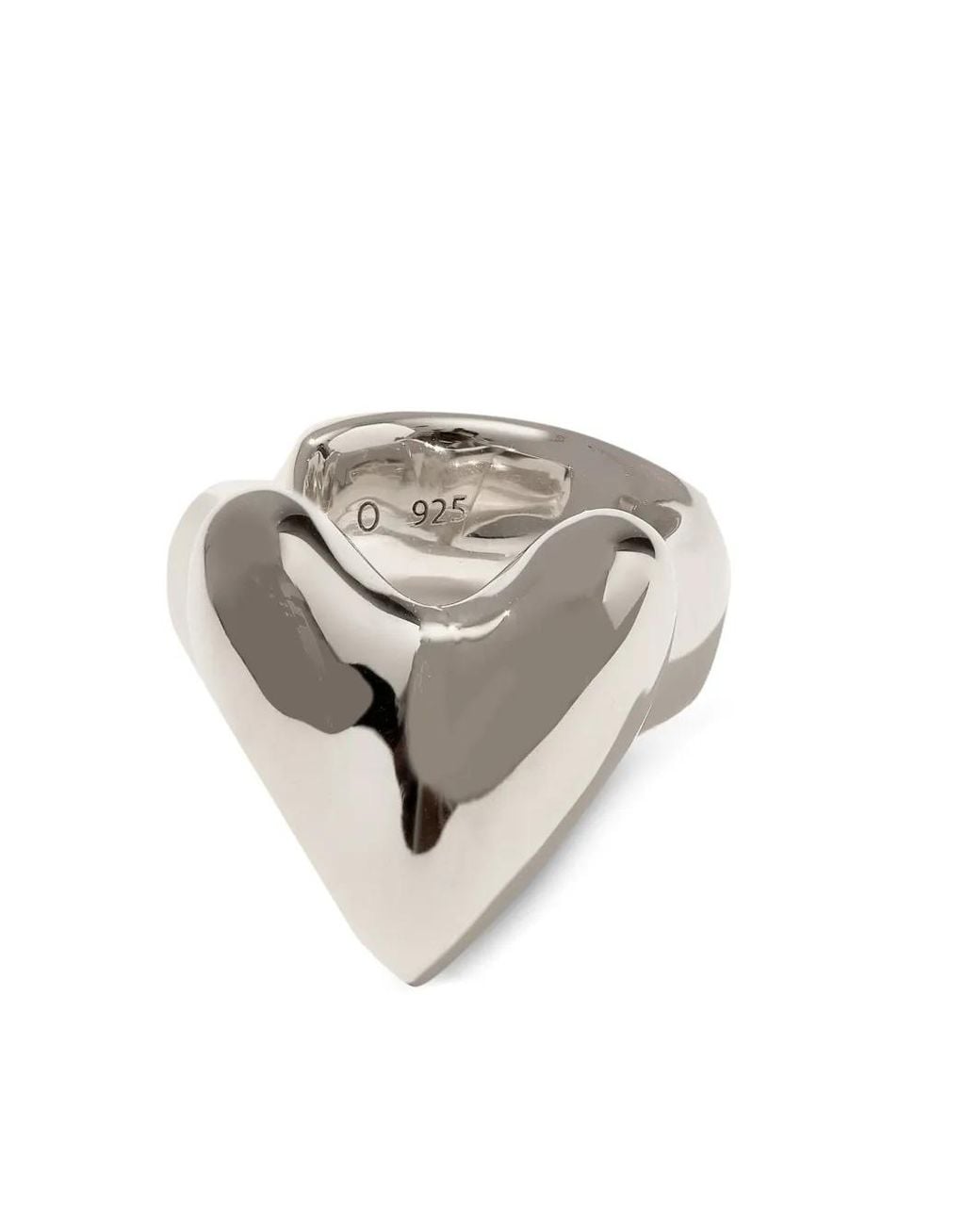 Otiumberg White Roscida Heart Ear Cuff