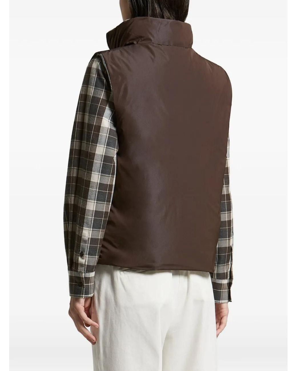 Peserico Gray Reversible Padded Gilet