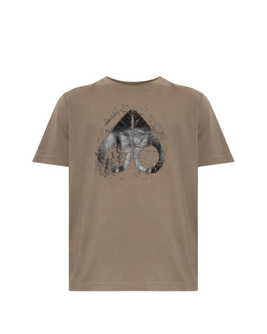 Moose Knuckles Gray Logo-Print T-Shirt for men