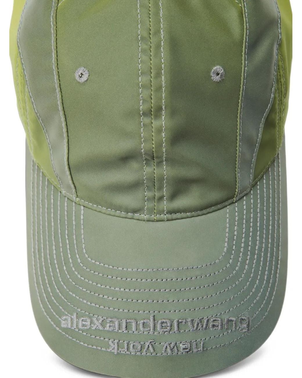 Alexander Wang Green Gradient Reflective Sport Cap