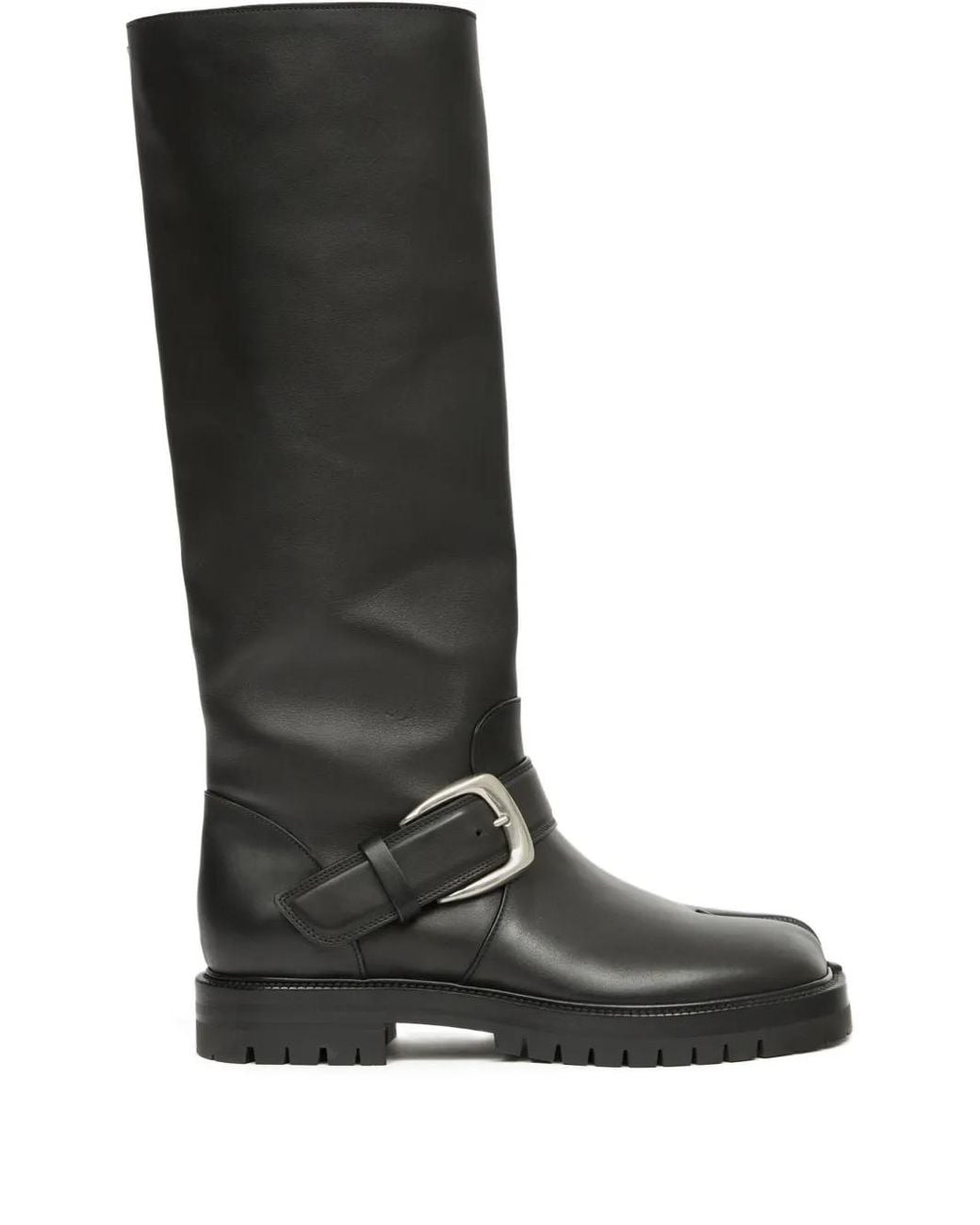Maison Margiela Black Tabi County Knee-High Boots for men