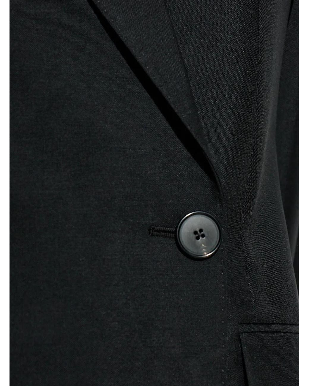 Chaqueta Cocoon De Doble Botonadura En Lana Y Mohair Givenchy de color Black