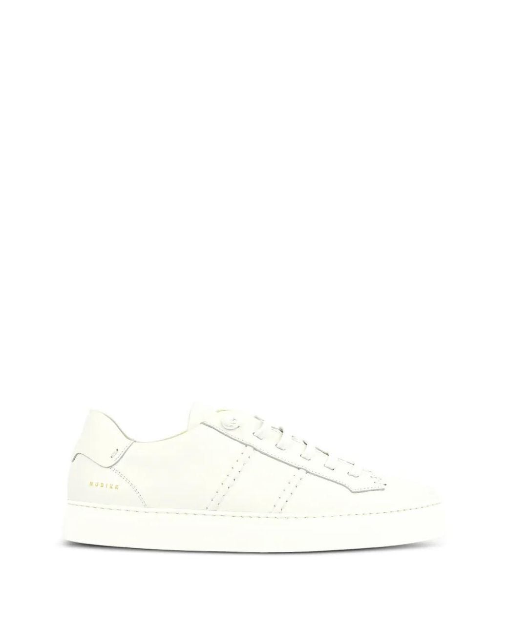 Nubikk White Jase Ease Leather Sneakers for men