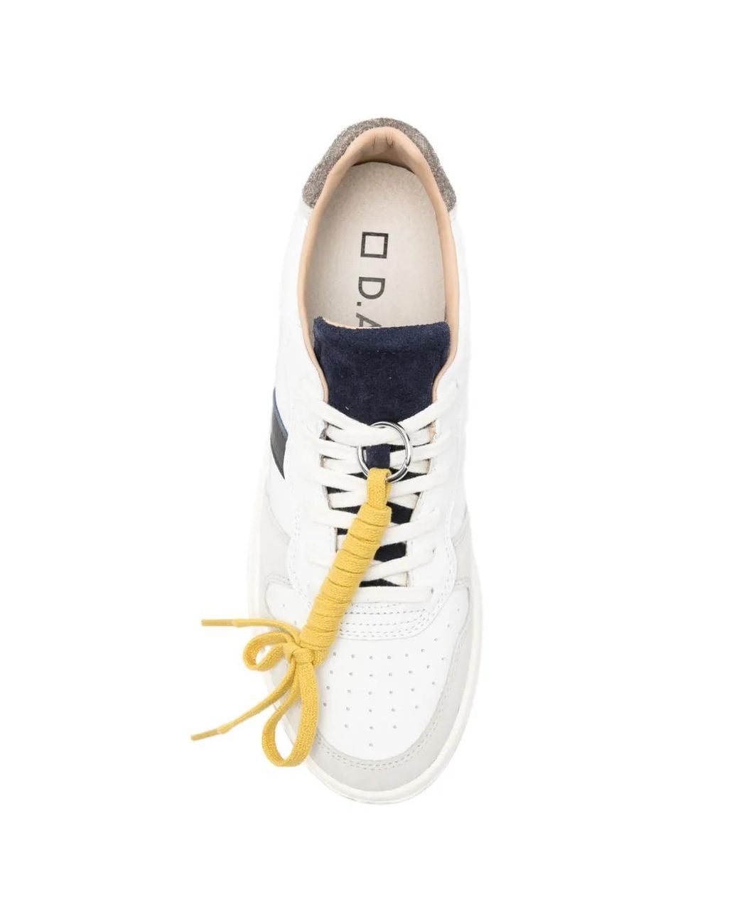 Date White Court 2.0 Vintage Logo-Print Panelled Sneakers for men