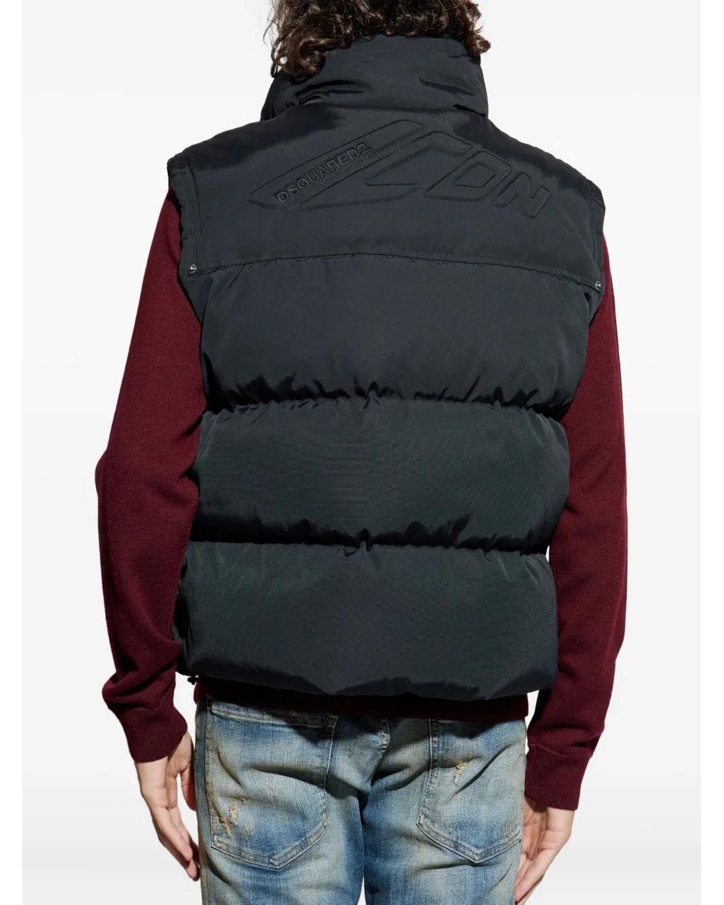 DSquared² Black Vest With Logo for men