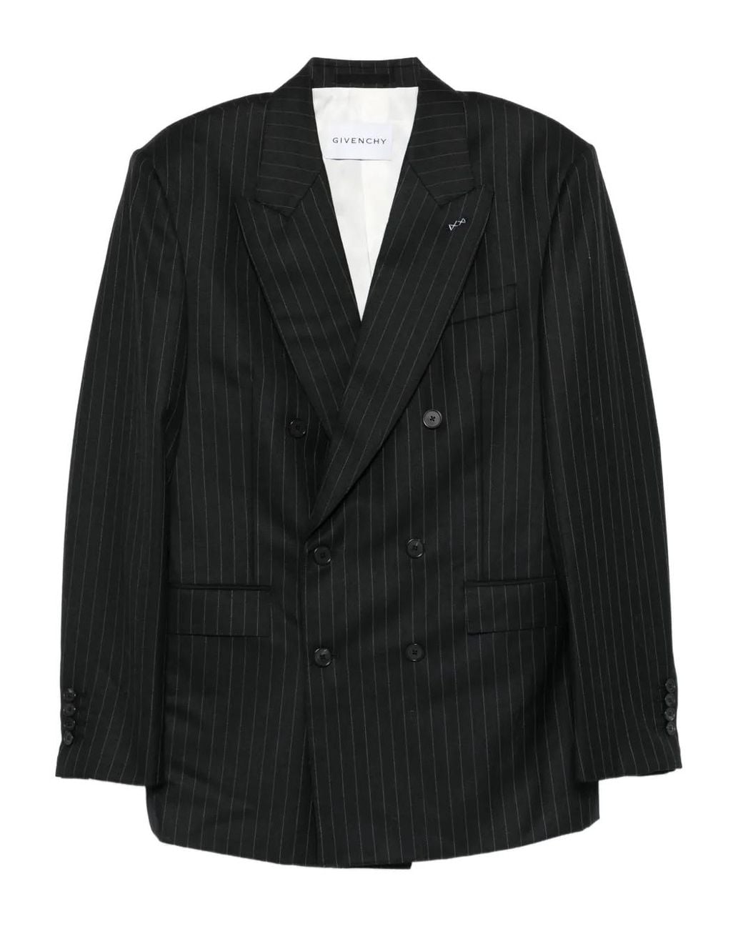 Givenchy Doppelreihiges Sakko Mit Streifen in Black für Herren