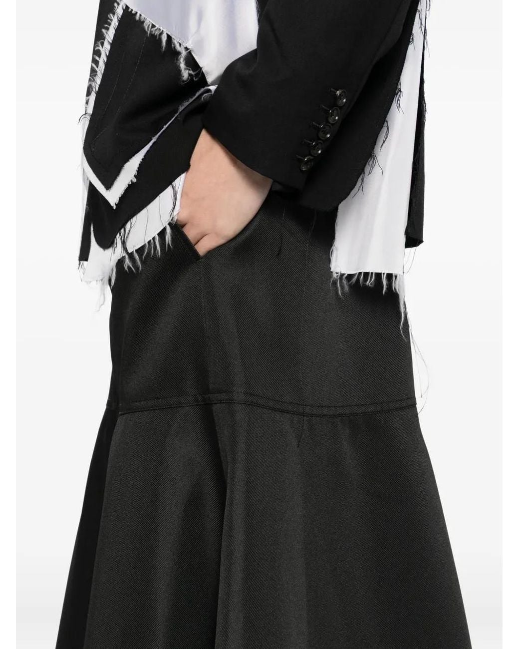 Comme des Garçons Black A-Line Skirt for men