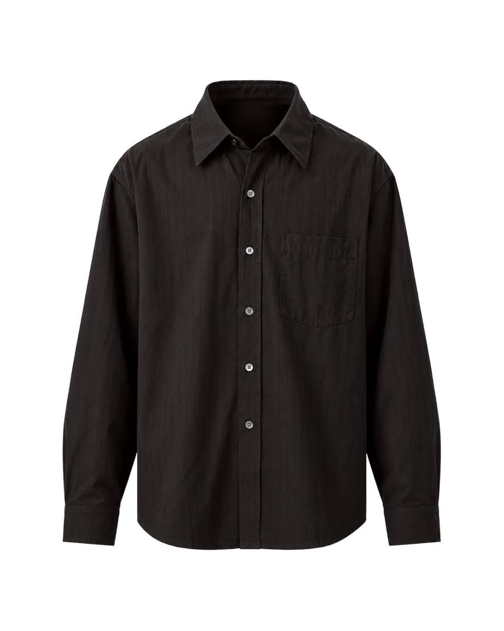 mfpen Black Executive Pinstripe Shirt for men
