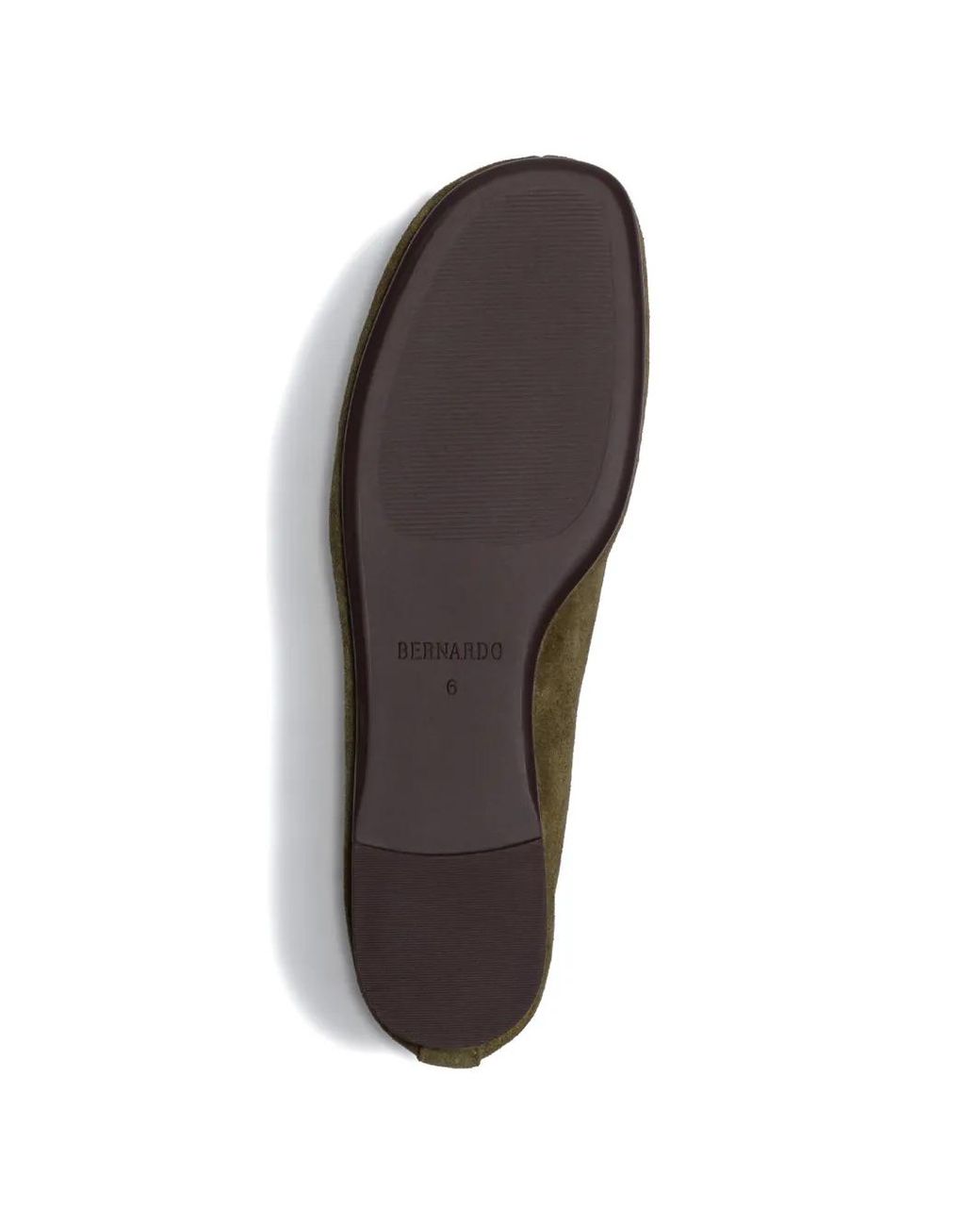 Bernardo Green Ballerinas Mit Eckiger Kappe