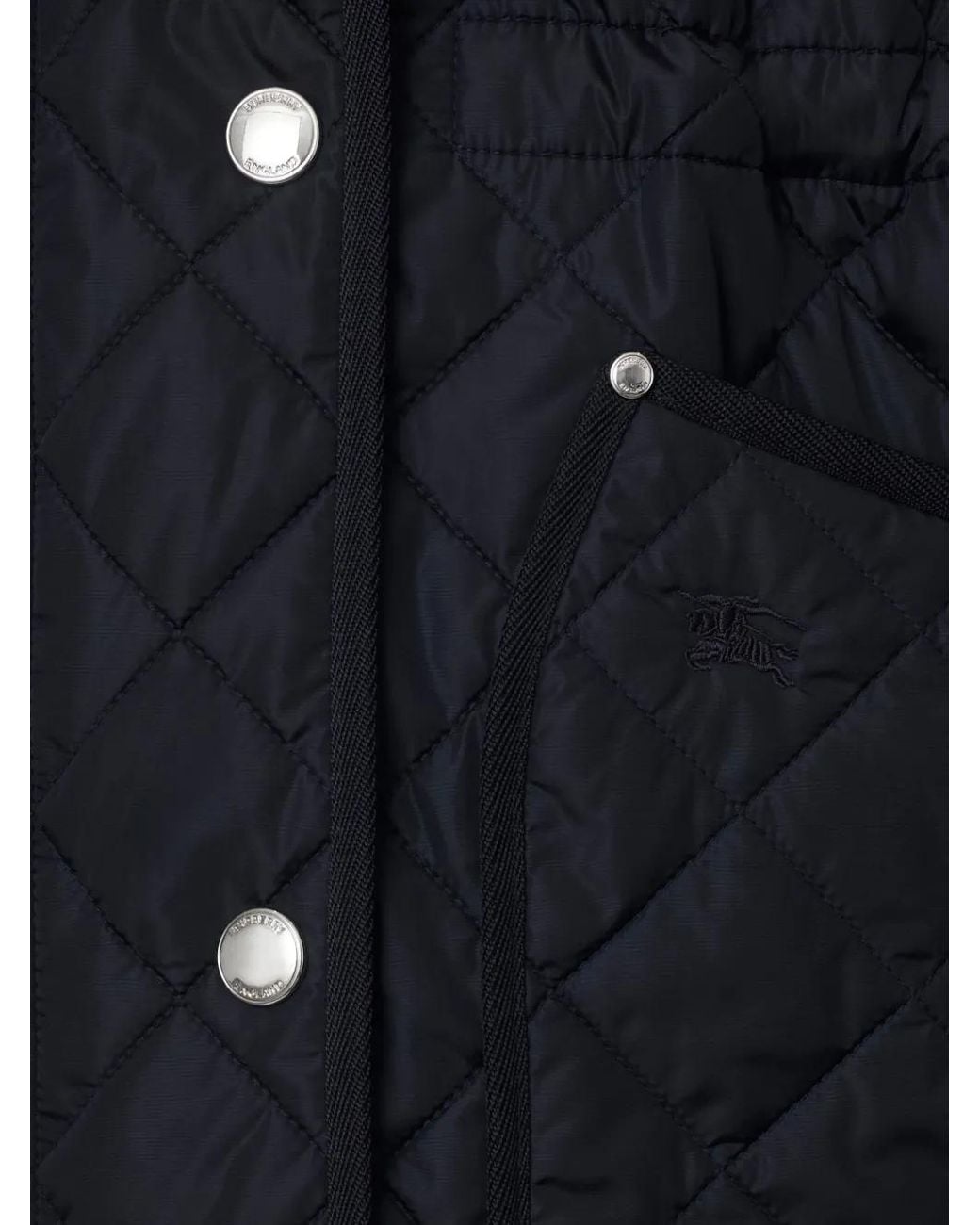 Burberry Blue Quilted Nylon Jacket