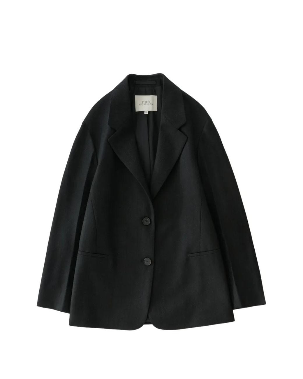 Studio Nicholson Black Mazar Wool Blazer