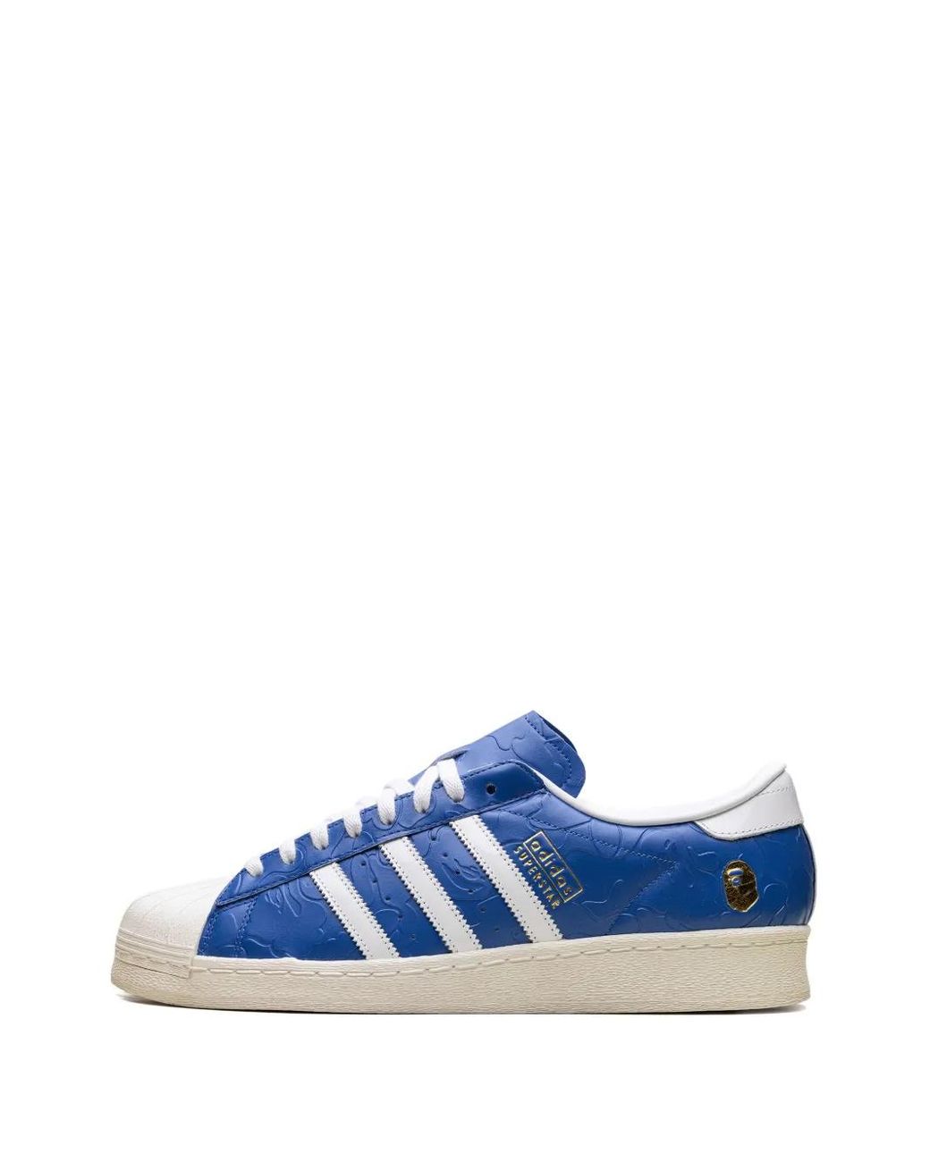 Adidas Blue Sstr V Bape Shoes for men