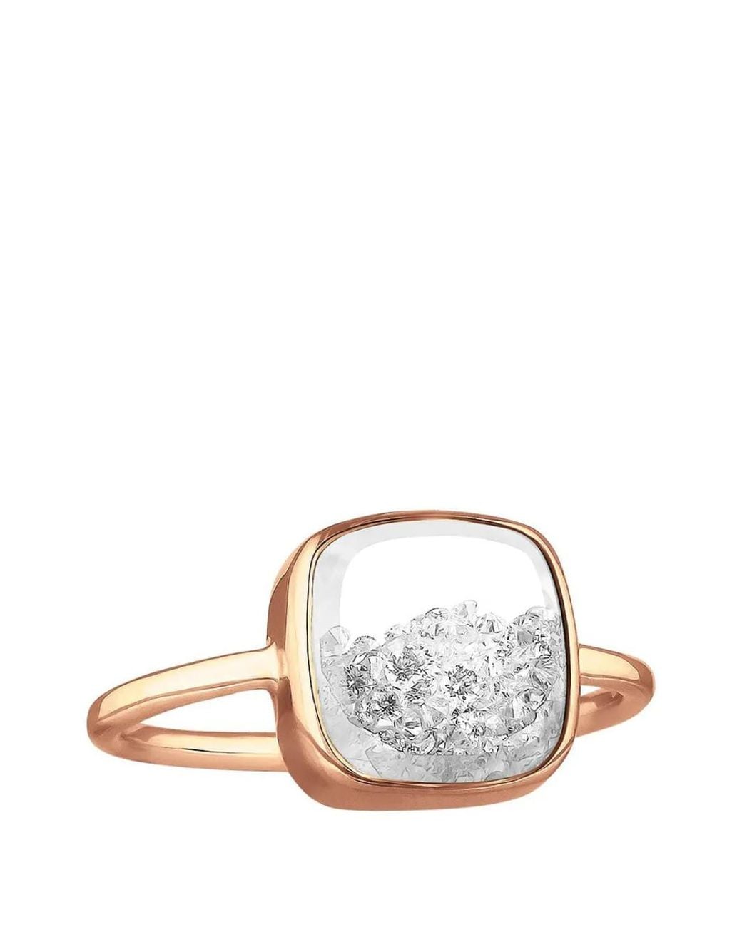 Moritz Glik Metallic Diamond Shaker Ring