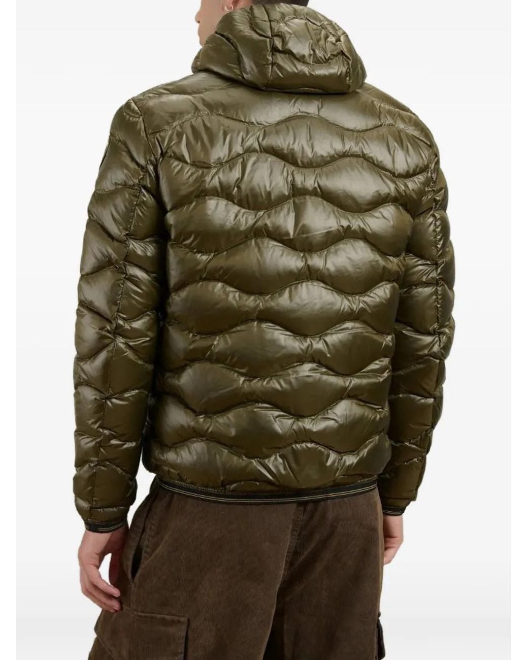Blauer Green Doudoune À Capuche Et Matelassage Ondulé for men