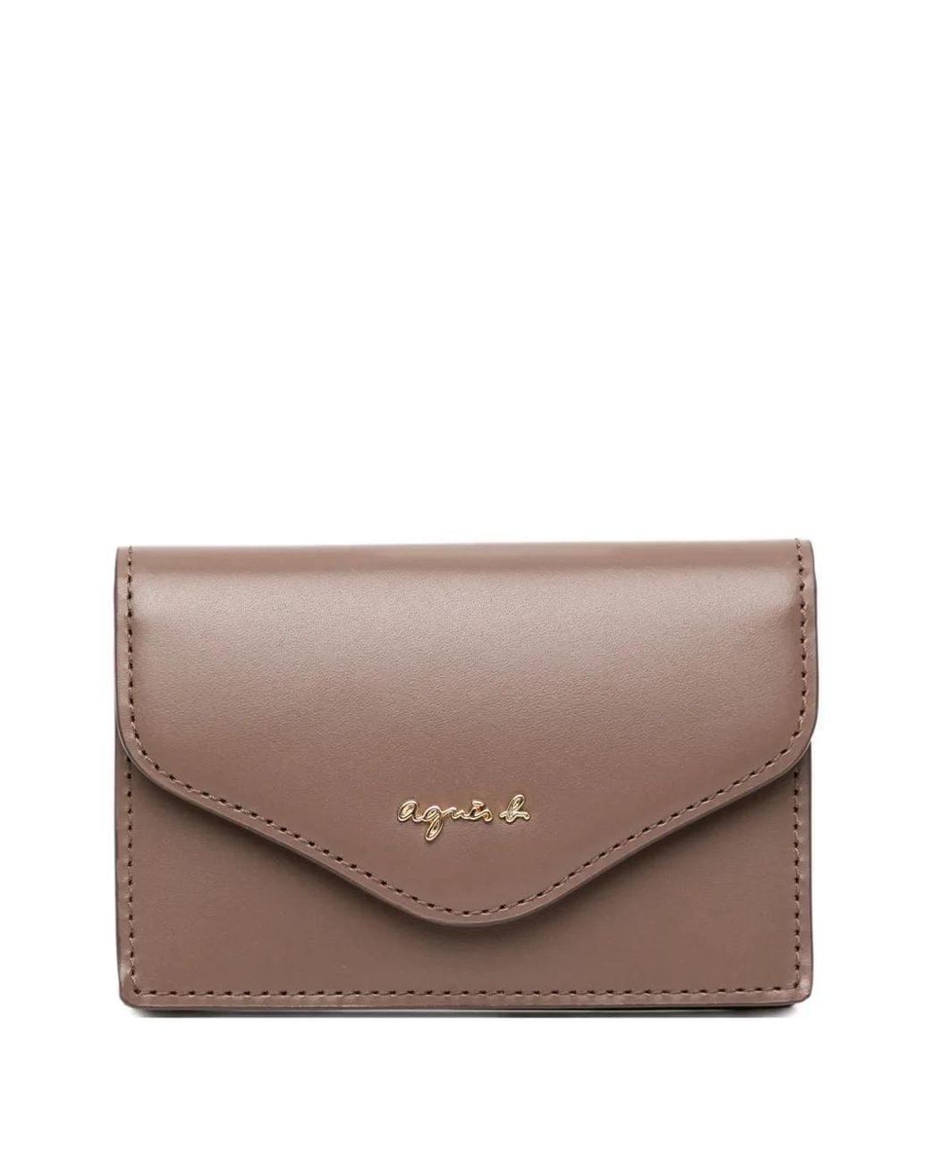 Agnes B. Brown Ava Leather Card Case