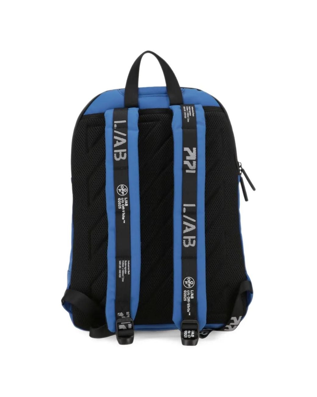 LuxeSupply Blue Logo-Print Backpack