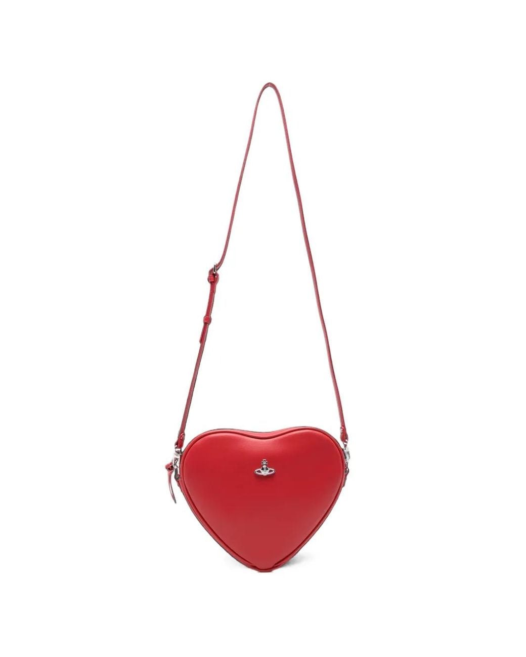 Vivienne Westwood Red Alexa Heart-Shaped Crossbody Bag