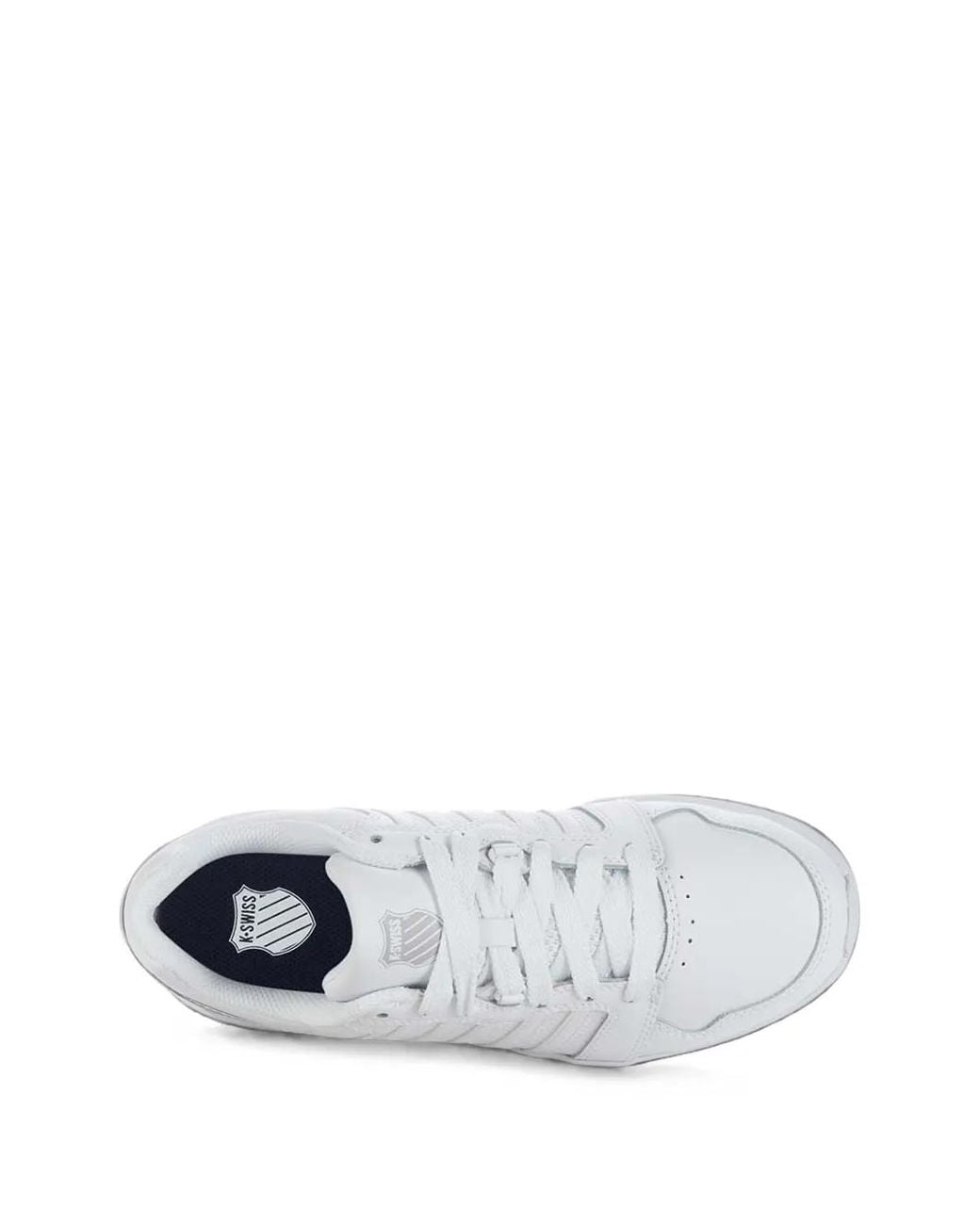 K-swiss White Logo-Patch Sneakers