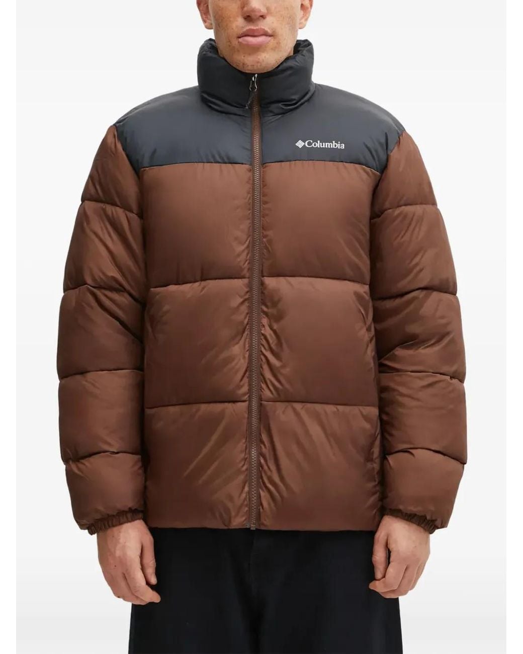Columbia Brown Doudoune Puffect À Fermeture Zippée for men