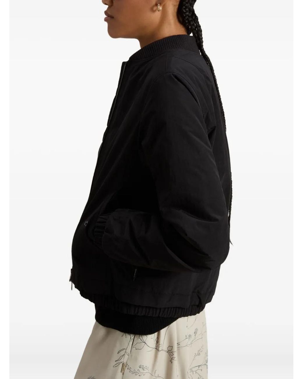Woolrich Bomberjack Met Geribbelde Manchetten in het Black