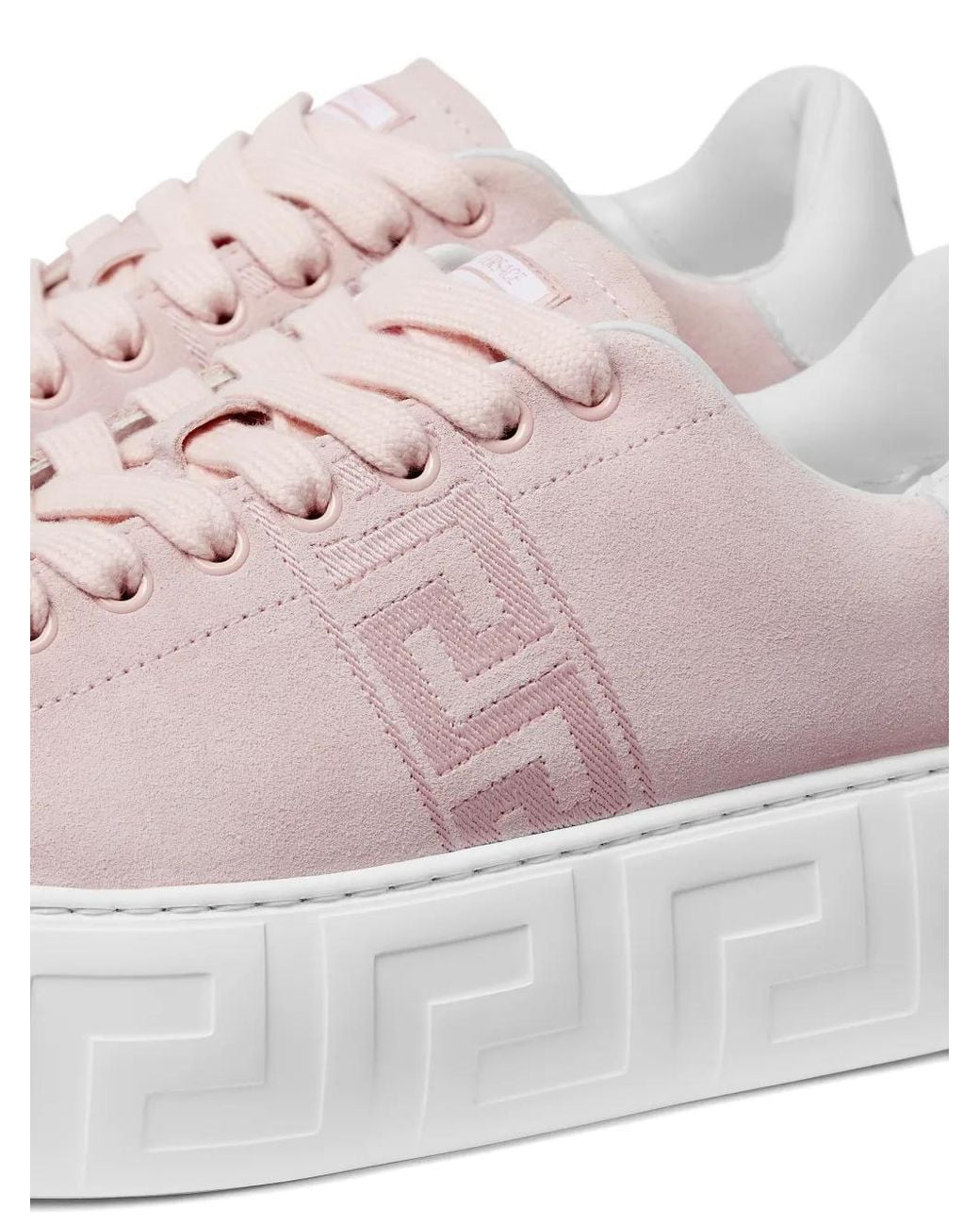Zapatillas con plataforma y logo Versace de color Pink