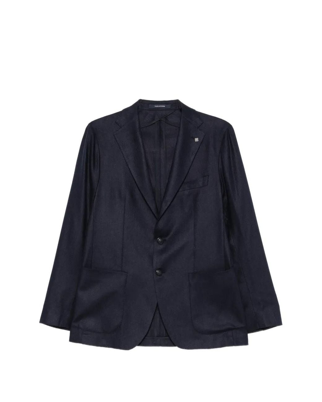 Tagliatore Blue Blazer À Poche Plaquée for men