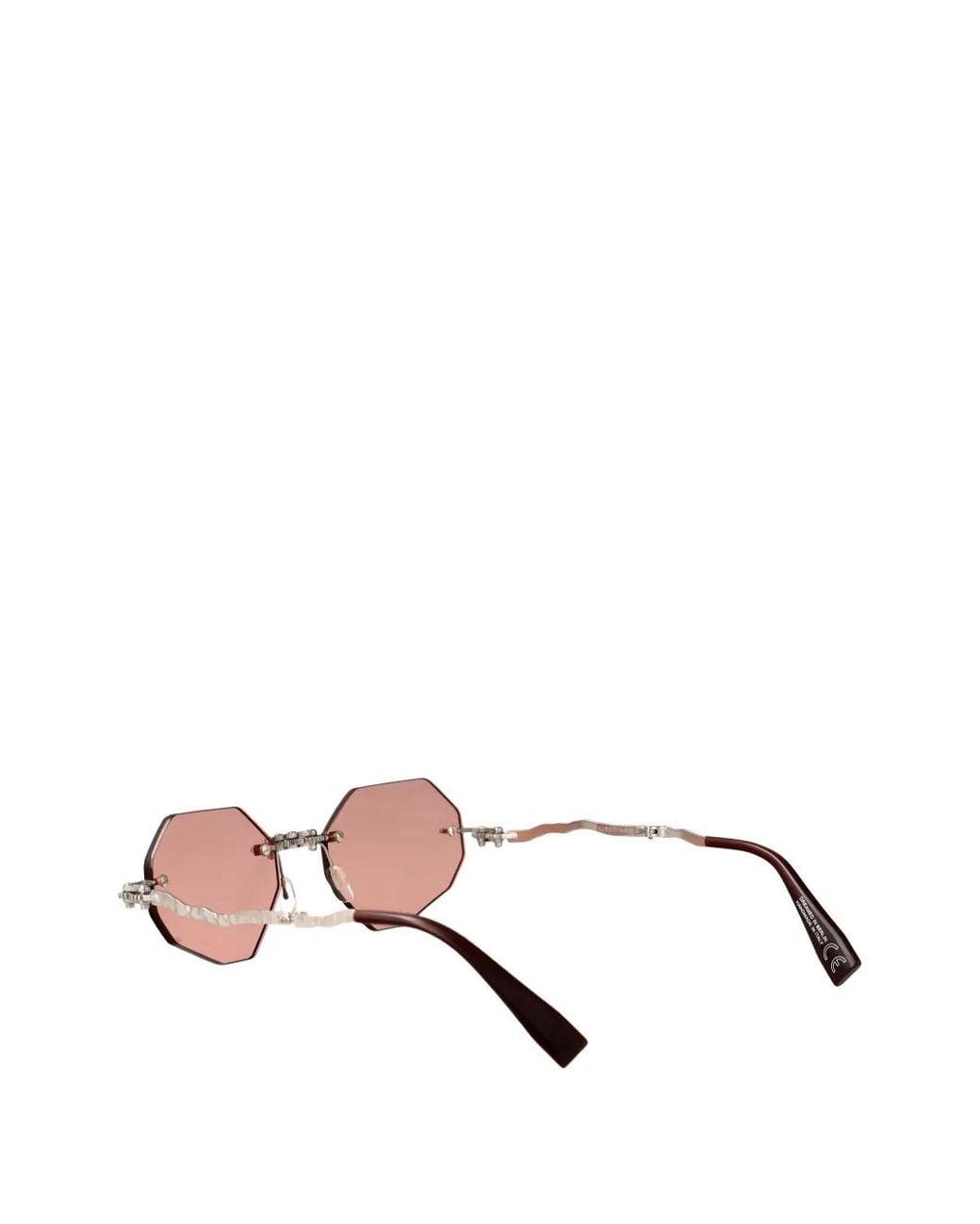 Kuboraum Pink Maske H44 Geometric-Frame Sunglasses for men