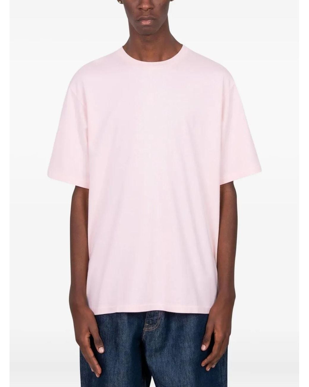 Auralee White Crew-Neck T-Shirt for men