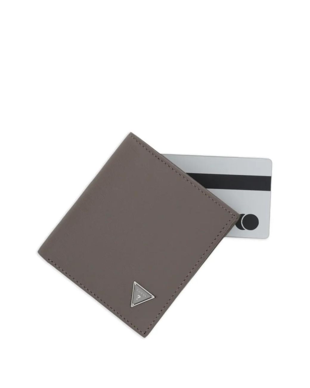 Guess Brown Mito Saffiano Leather Mini Purse for men