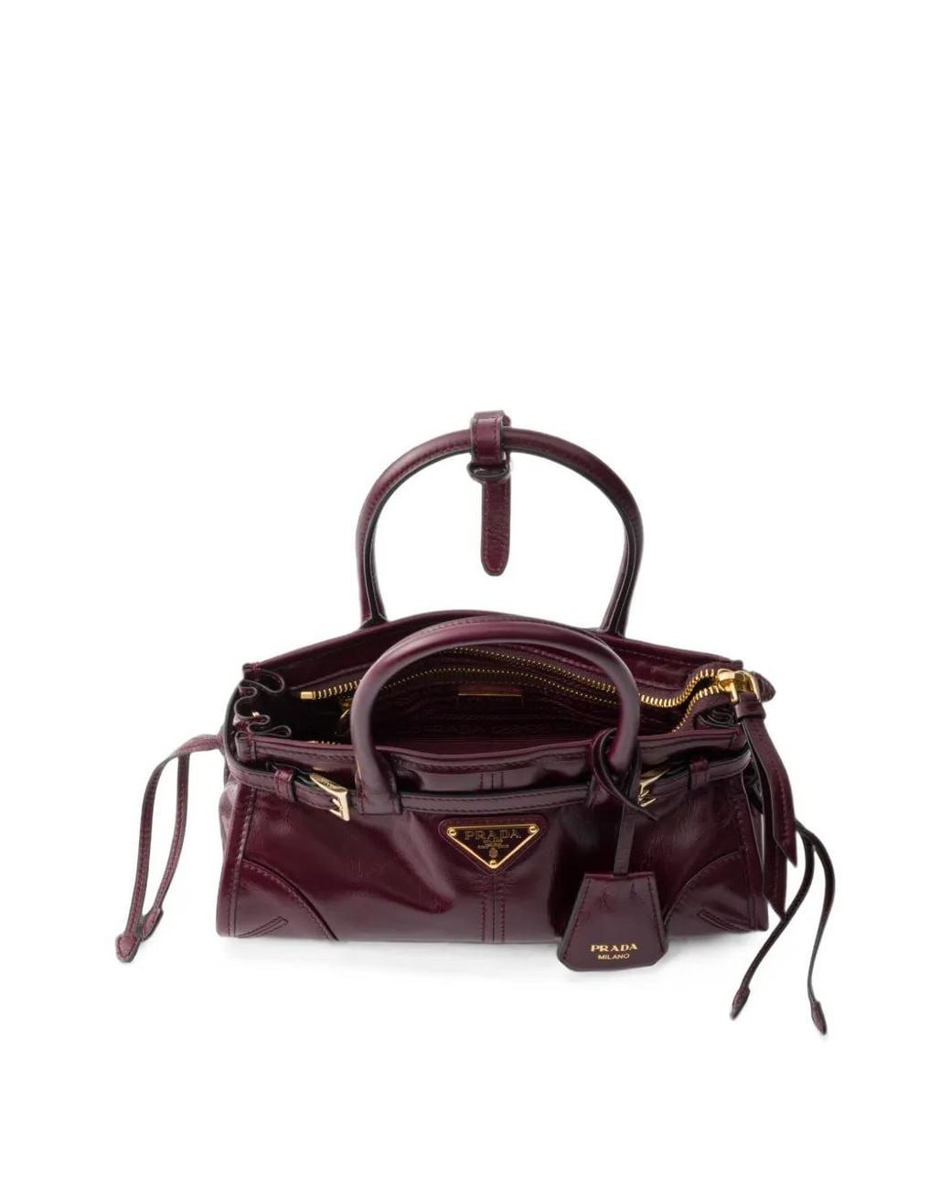 Prada Purple Bonnie Leather Mini-Bag