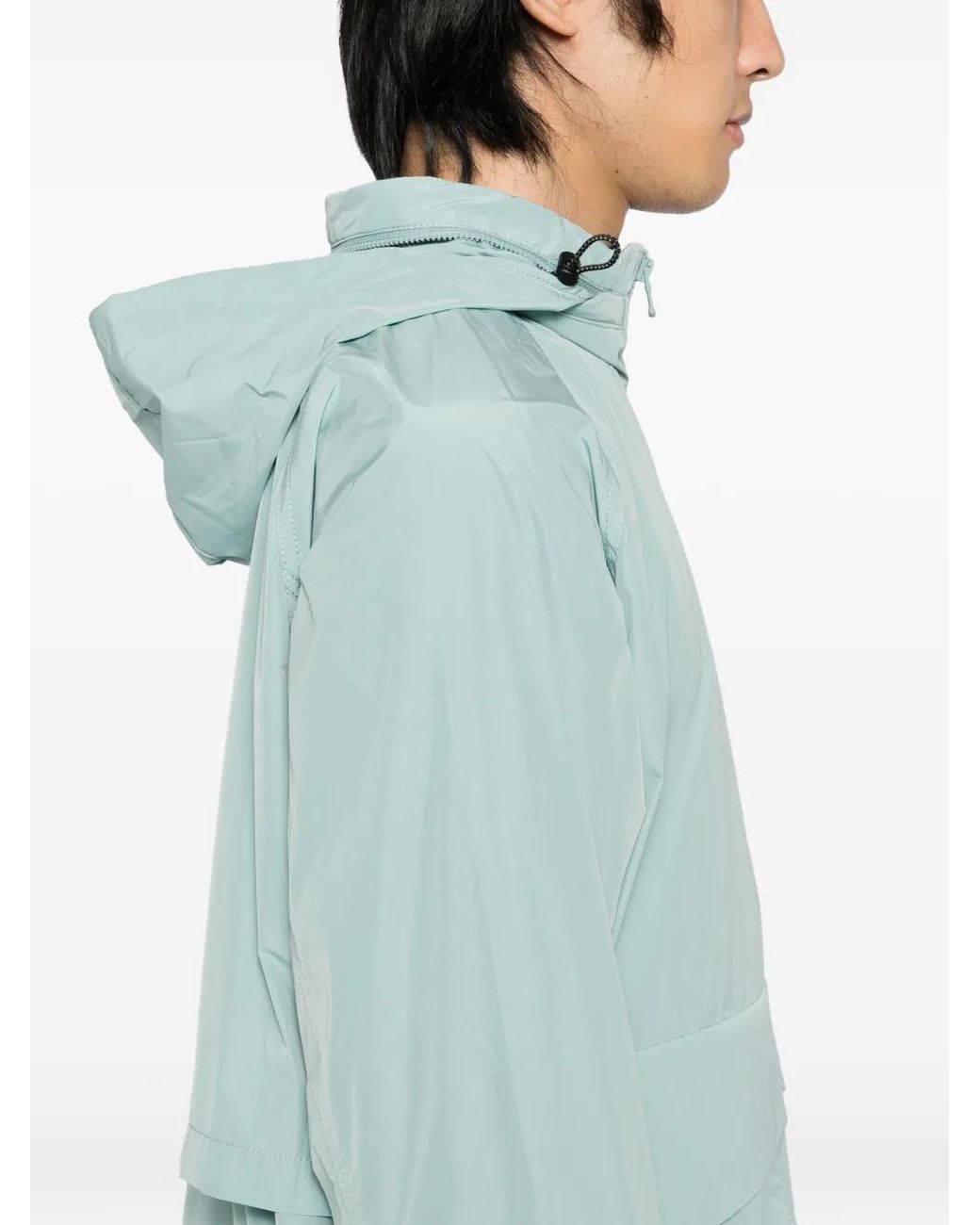 SPORT b. by agnès b. Blue Logo-Patched Jacket for men