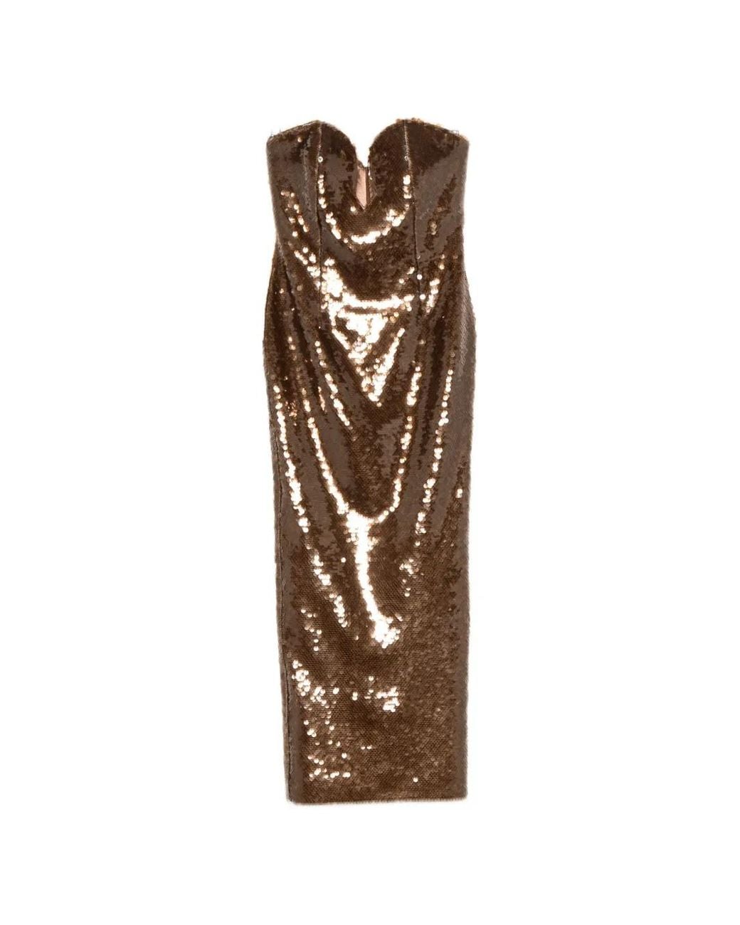 The New Arrivals Ilkyaz Ozel White Sequin-Embellished Strapless Dress