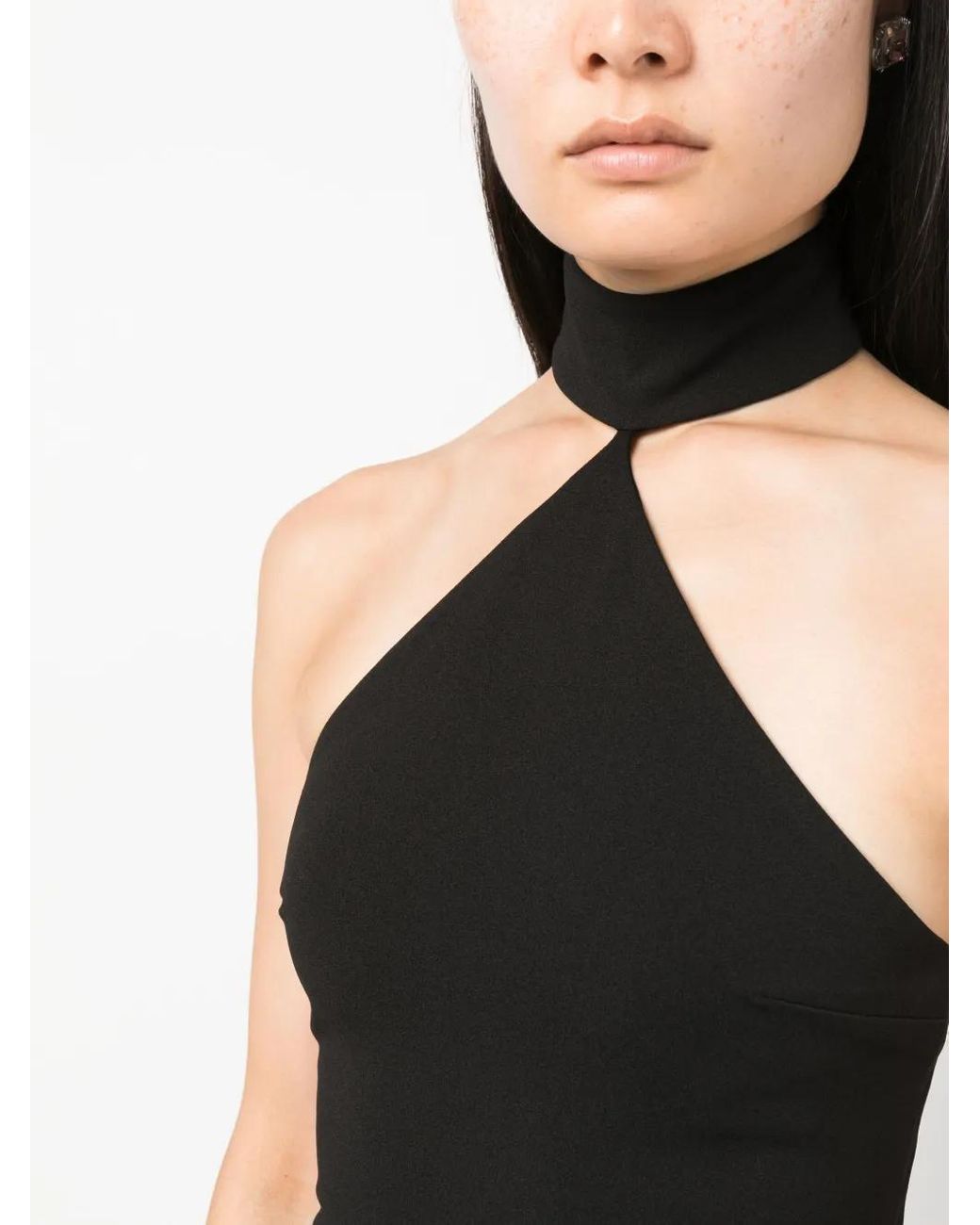 Solace London Black Blanca Halterneck Maxi Dress