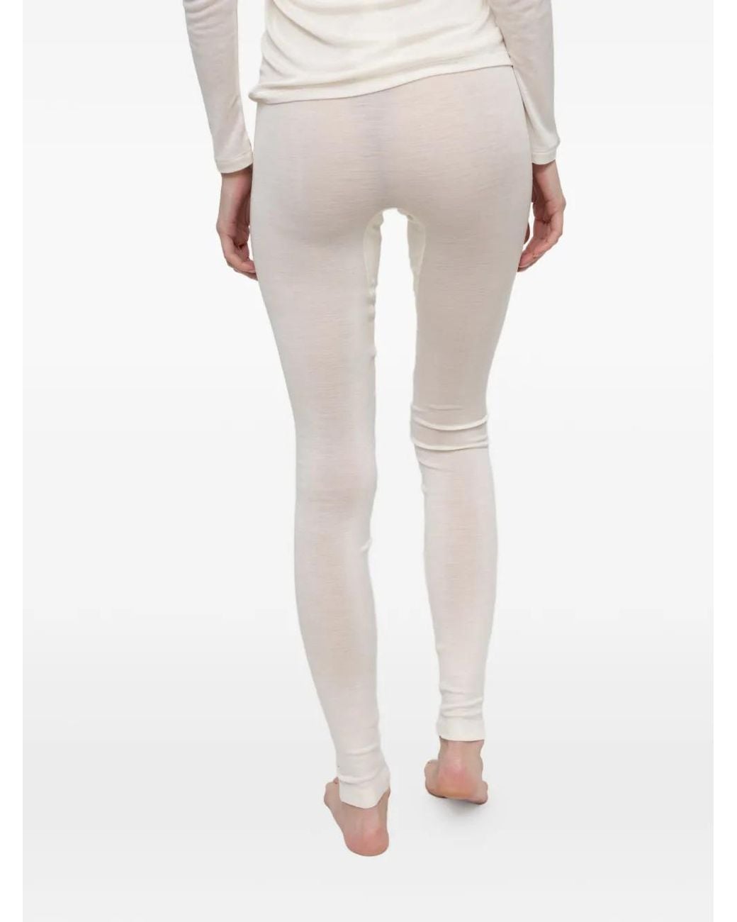 Hanro Zijden Legging in het White