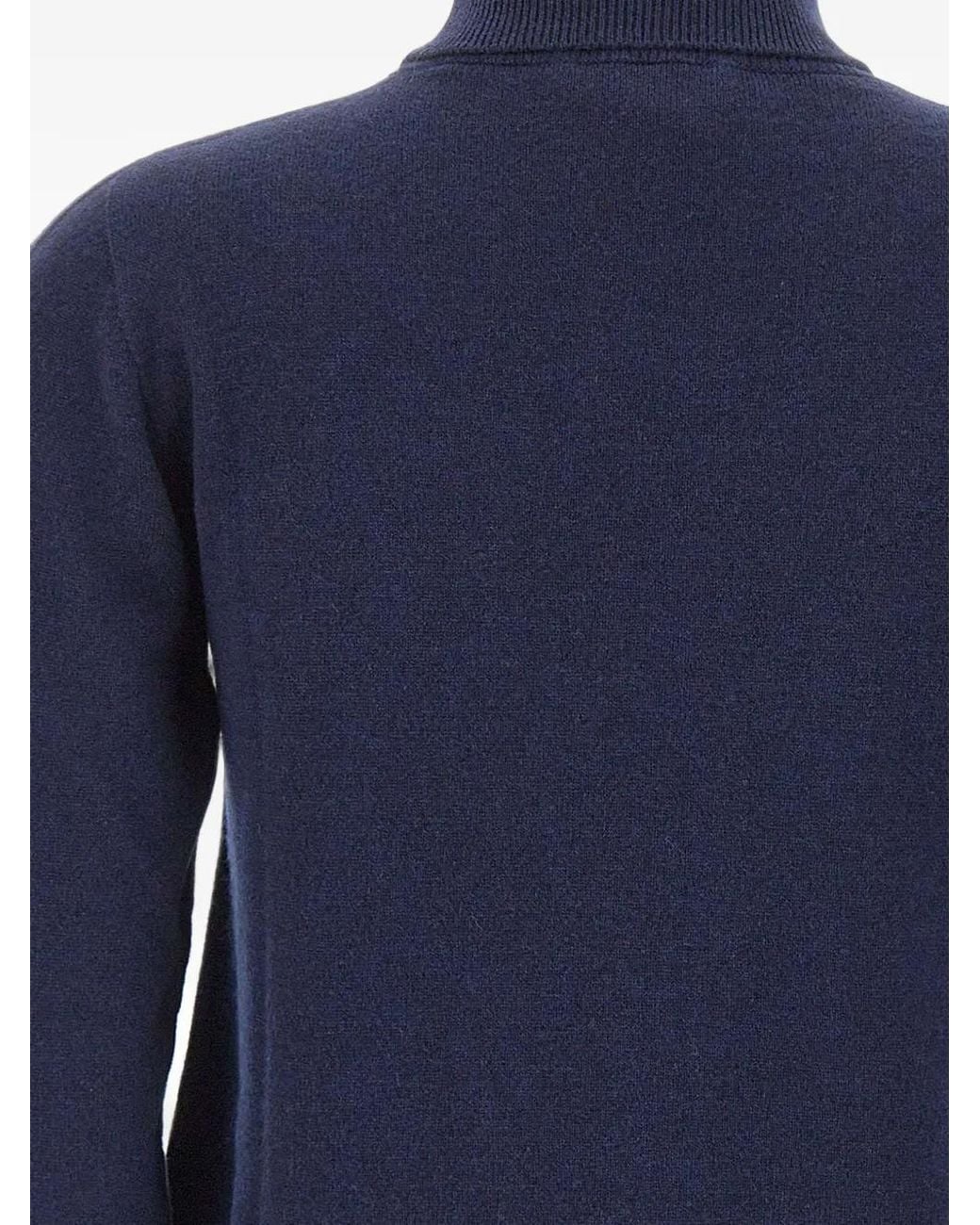 Kangra Blue Turtleneck Sweater