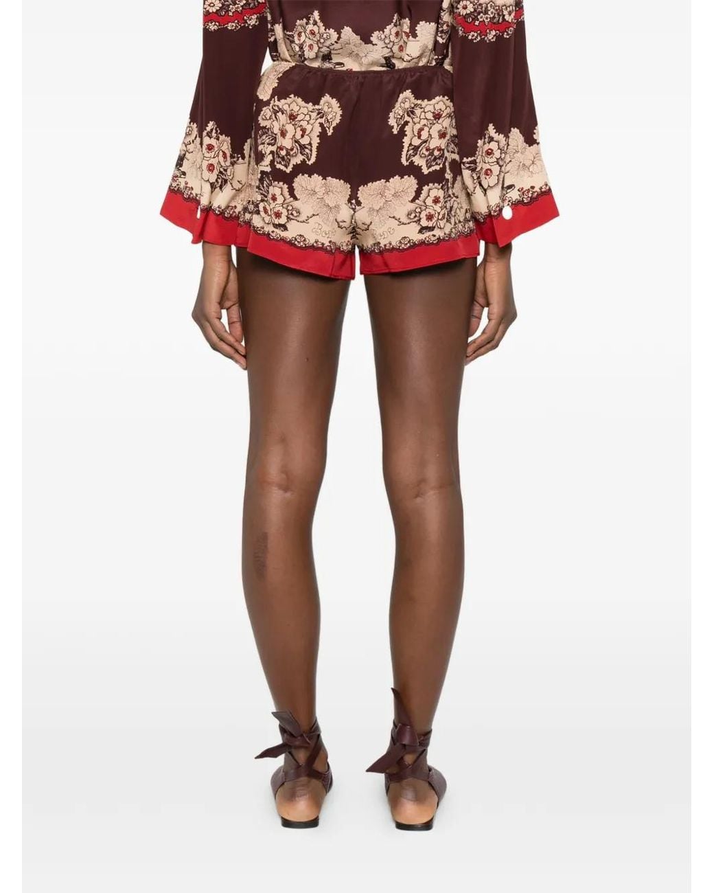 Bode Red Storybook Tap Shorts